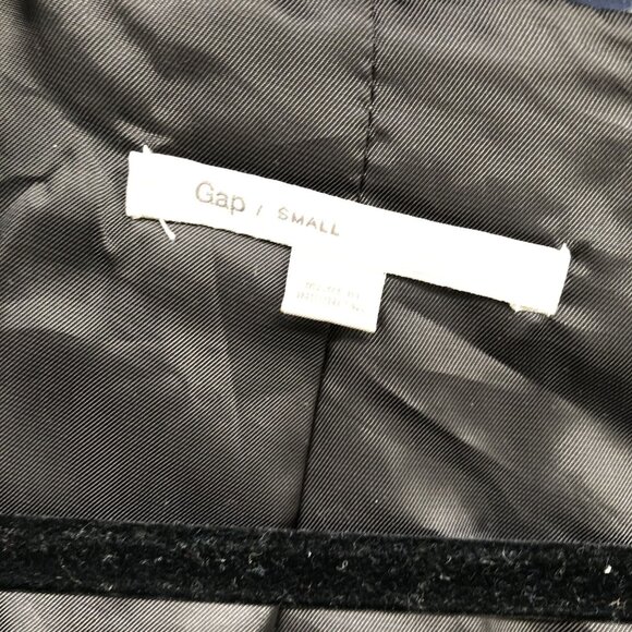 GAP Rain Jacket Womens S Dark Blue Parka Drawstring Waist Utility Mid Length - Picture 5 of 9